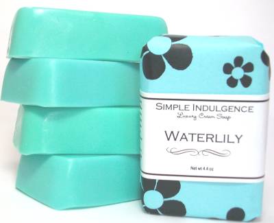 Waterlily Shea Soap, Simple Indulgence, Light Floral Fragrance