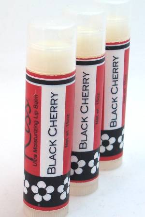 Black Cherry Lipbalm, Fruity Creamy Help For Dry Lips